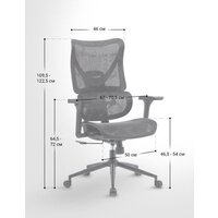 Офисное кресло myroo Office Wizard HS-3853H-1-B (black) - Превью изображения №21 — Интернет-магазин ПроЗаказ