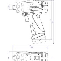 Ударная дрель-шуруповерт Metabo Powermaxx SB Basic 600385500 (с 2-мя АКБ, кейс) - Превью изображения №2 — Интернет-магазин ПроЗаказ