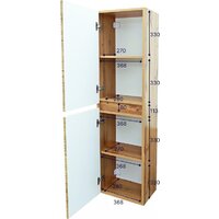  Doratiz Шкаф-пенал для ванной Сицилия 40 2712.312 (дуб вотан, подвесной) - Превью изображения №13 — Интернет-магазин ПроЗаказ