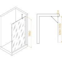 Душевая стенка RGW WA-102W 351010211-15 110 (белый/прозрачное стекло) - Превью изображения №2 — Интернет-магазин ПроЗаказ