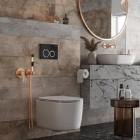 Унитаз подвесной Roxen Simple Compact в комплекте с инсталляцией StounFix Dual Fresh 6 в 1 911522 (кнопка: черный матовый) - Превью изображения №14 — Интернет-магазин ПроЗаказ