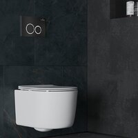 Унитаз подвесной Roxen Simple Compact в комплекте с инсталляцией StounFix Dual Fresh 6 в 1 911522 (кнопка: черный матовый) - Превью изображения №11 — Интернет-магазин ПроЗаказ