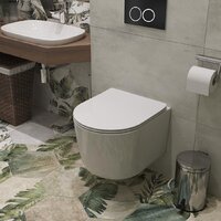 Унитаз подвесной Roxen Simple Compact в комплекте с инсталляцией StounFix Dual Fresh 6 в 1 911522 (кнопка: черный матовый) - Превью изображения №16 — Интернет-магазин ПроЗаказ