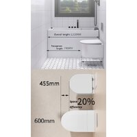 Унитаз подвесной Roxen Simple Compact в комплекте с инсталляцией StounFix Dual Fresh 6 в 1 911522 (кнопка: черный матовый) - Превью изображения №23 — Интернет-магазин ПроЗаказ
