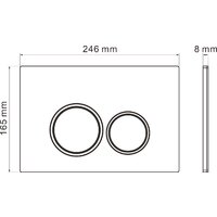 Унитаз подвесной Roxen Simple Compact в комплекте с инсталляцией StounFix Dual Fresh 6 в 1 911522 (кнопка: черный матовый) - Превью изображения №30 — Интернет-магазин ПроЗаказ