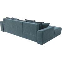 Угловой диван Лига диванов НордСтар левый 121106L (велюр бирюзовый/подушки велюр бирюзовый) - Превью изображения №8 — Интернет-магазин ПроЗаказ