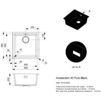 Кухонная мойка Reginox Amsterdam 40 Pure Black R34637 - Превью изображения №2 — Интернет-магазин ПроЗаказ