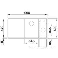 Кухонная мойка Blanco Axia III 6 S-F (разделочная доска из стекла, кофе) 524674 - Превью изображения №2 — Интернет-магазин ПроЗаказ