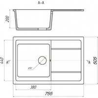 Кухонная мойка Saniteco Fama (терракот) - Превью изображения №10 — Интернет-магазин ПроЗаказ