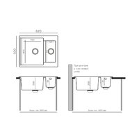 Кухонная мойка Polygran Brig 620 (кремовый) - Превью изображения №3 — Интернет-магазин ПроЗаказ