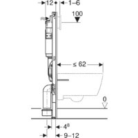 Инсталляция для унитаза Geberit Duofix H112 111.153.00.3 - Превью изображения №4 — Интернет-магазин ПроЗаказ