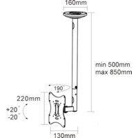 Кронштейн для телевизора Arm Media LCD-1000 (черный) - Превью изображения №3 — Интернет-магазин ПроЗаказ