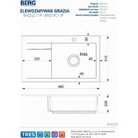 Кухонная мойка Berg Grazia BRZ22C11P - Превью изображения №4 — Интернет-магазин ПроЗаказ