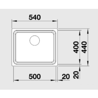 Кухонная мойка Blanco Etagon 500-IF [521840] - Превью изображения №2 — Интернет-магазин ПроЗаказ