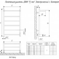 Полотенцесушитель Двин Fj neo 100/50 (черный) - Превью изображения №2 — Интернет-магазин ПроЗаказ