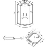 Душевая кабина Erlit ER3510P-C2-RUS (100х100) - Превью изображения №6 — Интернет-магазин ПроЗаказ