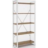 Стеллаж Hype Mebel Стандарт-2 80x170 (белый/дуб галифакс олово) - Превью изображения №1 — Интернет-магазин ПроЗаказ