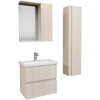  Grossman Шкаф с зеркалом Юнит 60 206011 (кадена лайт) - Превью изображения №2 — Интернет-магазин ПроЗаказ