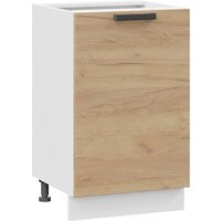 Шкаф напольный Трия Детройт 1Н5 (белый/дуб крафт золотой) - Превью изображения №4 — Интернет-магазин ПроЗаказ