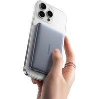 Внешний аккумулятор Baseus PicoGo AM41 Ultra-Slim Qi2 Magnetic Power Bank 10000mAh (серый) - Превью изображения №2 — Интернет-магазин ПроЗаказ
