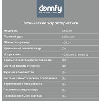 Утюг Domfy DSC-EI502 - Превью изображения №7 — Интернет-магазин ПроЗаказ