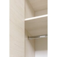 Шкаф распашной Рэйгрупп Bromo 02.02 ДЗ 90x198x55 ШР 02.02 BR (дуб бордолайт) - Превью изображения №5 — Интернет-магазин ПроЗаказ