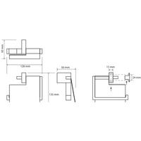 Держатель для туалетной бумаги Bemeta Gamma 145812012 - Превью изображения №2 — Интернет-магазин ПроЗаказ