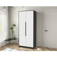 Шкаф распашной Интерлиния Концепт КТ-Ш2 (белый платинум/антрацит) - Превью изображения №5 — Интернет-магазин ПроЗаказ