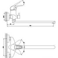 Смеситель Gross Aqua Optima 7518511С-35F - Превью изображения №2 — Интернет-магазин ПроЗаказ