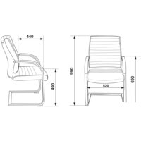 Офисный стул Бюрократ T-8010-LOW-V/IVORY (слоновая кость) - Превью изображения №5 — Интернет-магазин ПроЗаказ
