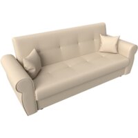 Диван Лига диванов Лига-019 118380 (экокожа, бежевый/подушки бежевый) - Превью изображения №3 — Интернет-магазин ПроЗаказ