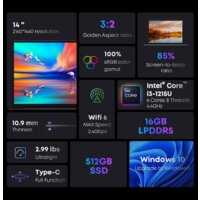 Ноутбук Chuwi CoreBook X 2023 CWI570-521E5N1HDMHX - Превью изображения №9 — Интернет-магазин ПроЗаказ