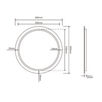  Roxen Зеркало Brimen 510195-60 60х60 - Превью изображения №10 — Интернет-магазин ПроЗаказ