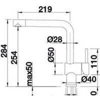 Смеситель Blanco Linus 517183 (стальной) - Превью изображения №2 — Интернет-магазин ПроЗаказ