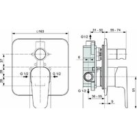 Смеситель Ideal Standard Cerafine Model D A7189AA - Превью изображения №6 — Интернет-магазин ПроЗаказ