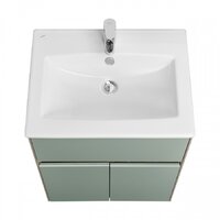  Акватон Тумба с умывальником Форест 60 1A2782K0FR9C0 (дуб рошелье/сумеречный голубой) - Превью изображения №4 — Интернет-магазин ПроЗаказ