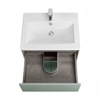  Акватон Тумба с умывальником Форест 60 1A2782K0FR9C0 (дуб рошелье/сумеречный голубой) - Превью изображения №5 — Интернет-магазин ПроЗаказ