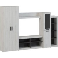 Стенка Genesis Мебель Oskar 4 (сосна белая Loft/венге) - Превью изображения №2 — Интернет-магазин ПроЗаказ