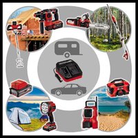 Зарядное устройство Einhell Power X-Car Charger 3A (18В) - Превью изображения №5 — Интернет-магазин ПроЗаказ