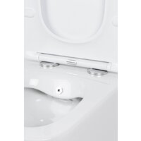 Унитаз подвесной Roxen Cube bidet в комплекте с инсталляцией StounFix Dual Fresh 6 в 1 968094 (кнопка: золото глянцевое ) - Превью изображения №6 — Интернет-магазин ПроЗаказ