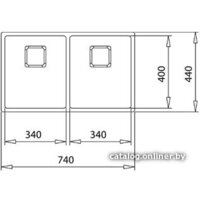 Кухонная мойка TEKA Flexlinea RS15 2B 740 3 1/2 SQ W/OVF SP - Превью изображения №2 — Интернет-магазин ПроЗаказ