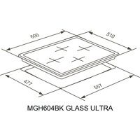 Варочная панель Meferi MGH604WH Glass Ultra - Превью изображения №17 — Интернет-магазин ПроЗаказ