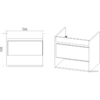  Viant Тумба под умывальник Бостон Como 60 VBOS60CO-T1STP - Превью изображения №4 — Интернет-магазин ПроЗаказ