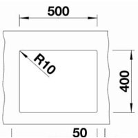 Кухонная мойка Blanco Subline 500-U 525995 (черный) - Превью изображения №3 — Интернет-магазин ПроЗаказ