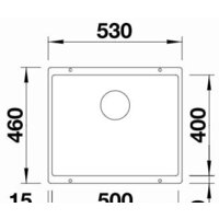 Кухонная мойка Blanco Subline 500-U 525995 (черный) - Превью изображения №2 — Интернет-магазин ПроЗаказ