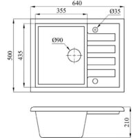 Кухонная мойка AV Engineering Best AV650500BGRA (серый) - Превью изображения №6 — Интернет-магазин ПроЗаказ