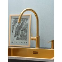 Кухонная мойка Reginox New York 50x40 (L) OKG Comfort Gold Flax R35160 - Превью изображения №4 — Интернет-магазин ПроЗаказ