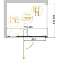 Душевой уголок Cezares VARIANTE-AH-1-80/90-90-C-Cr - Превью изображения №2 — Интернет-магазин ПроЗаказ