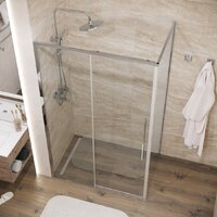 Душевая стенка Grossman Galaxy 90x195 200.K33.01.90.10.00 (хром/стекло прозрачное) - Превью изображения №9 — Интернет-магазин ПроЗаказ