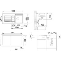 Кухонная мойка Blanco 6 S 527389 - Превью изображения №2 — Интернет-магазин ПроЗаказ